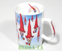 Porcelanowy kubek Fine Bone China Skrzaty 