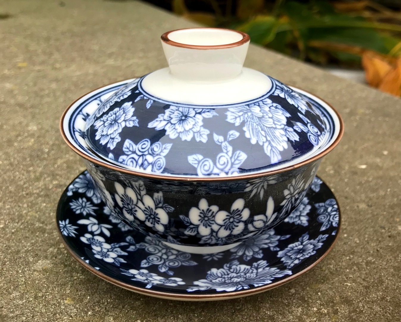 Porcelanowy 3-częściowy japoński Gaiwan Ahri 120ml