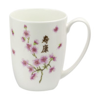 Kubek porcelanowy Kwiat Wiśni 360ml Bone China
