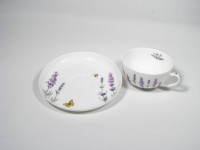 Filiżanka z podstawką Lavender Fine Bone China