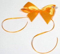 Kokarda satynowa pomarańczowa wielkość 8*9cm