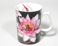 Kubek porcelanowy Fine Bone China Śpiący Skrzat