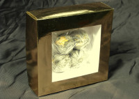 Pudełko złote na herbaty kwitnące 10,5*10,5*3,5cm